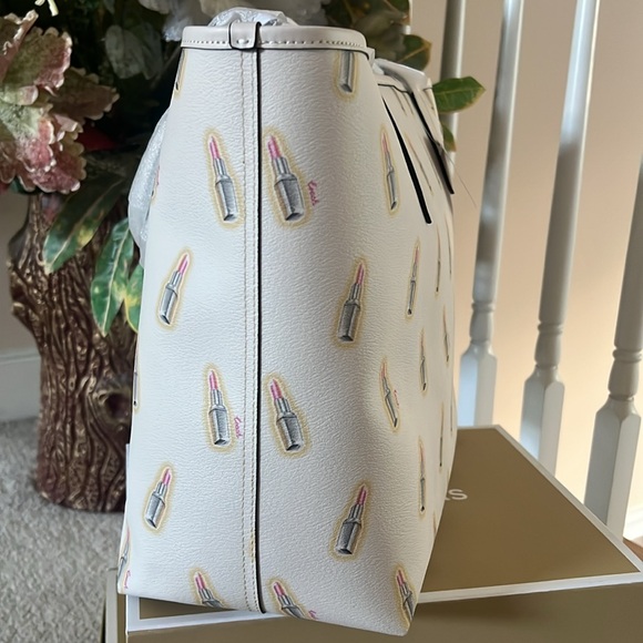COACH LIPSTICK CITY TOTE NEW AUTHENTIC 13x11 - Picture 8 of 13